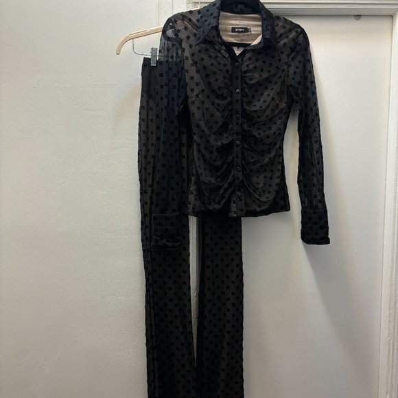 MISBHV sheer mesh set shirt and pants 2 piece outfit - Picture 7 of 9